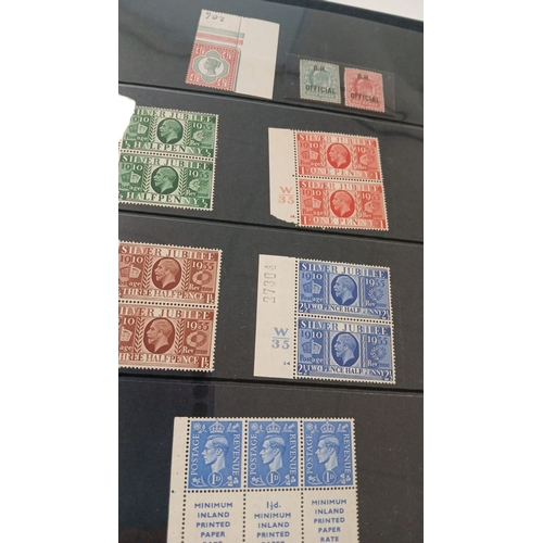 541 - Great Britain SG One Country album with mint collection, Queen Victoria, King Edward VII, KGVI, QEII... 