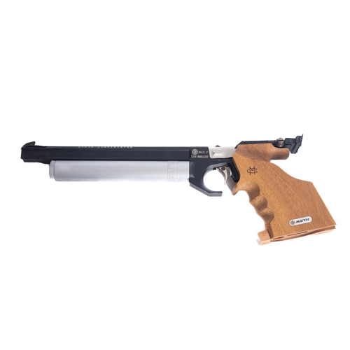 60 - A Styer-Mannlicher Match LP .22 Precision target Air Pistol, 7.5inch compressed air tube with 10.5in... 