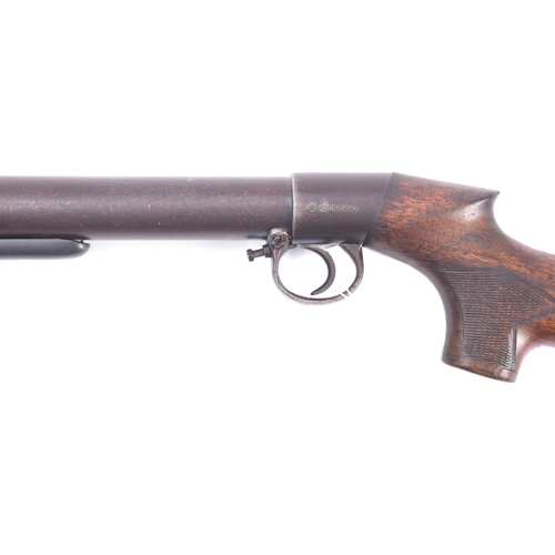 74 - A BSA Lincoln Jefferies Patent .177 calibre air rifle, serial number 16246, with chequered semi pist... 