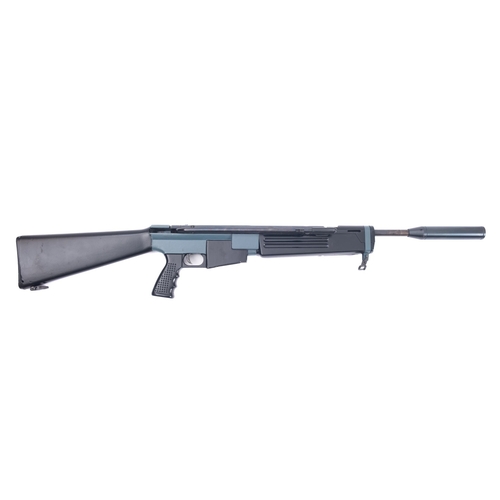 81 - An Air Arms Jackel .22 calibre air rifle, serial number 40320. on a black an grey L1A1 style stock, ... 