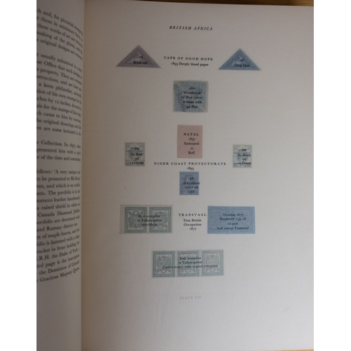 513 - The Royal Philatelic Collection stamp publication bound in. leather and cased.