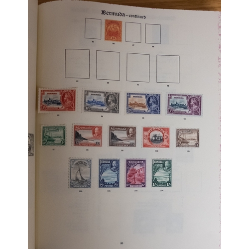 517 - A mint and used collection of British Empire stamps in New Imperial albums volumes I and II with GB ... 