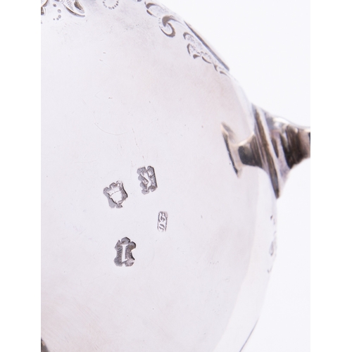 34 - A mixed group of silver including; a pair of George II silver cauldron salts by David Field, London ... 