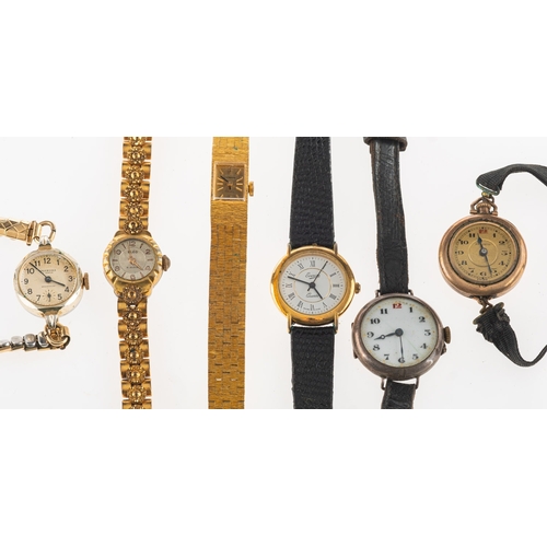 476 - A quantity of various lady's dress watches to include gold-plated examples signed Ingersoll, Elco, A... 