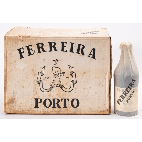 596 - A case of Ferreira 1977 Port, original wrappers and card box.