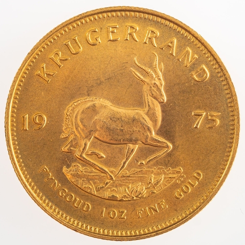 688 - A 1oz Fine Gold Krugerrand, 1975, South Africa, 34.1grams.