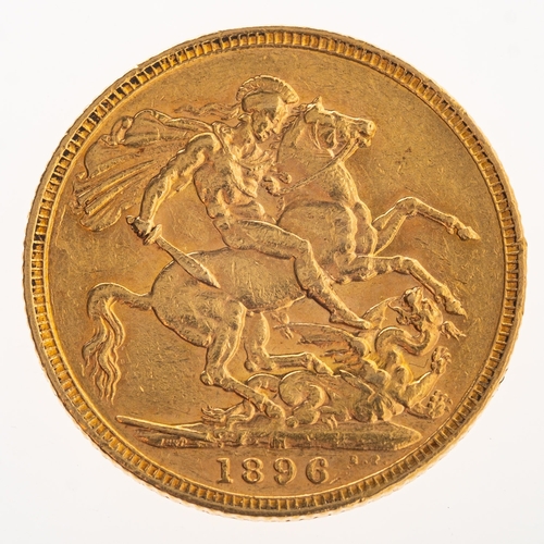 770 - A full sovereign, a Victoria 1896 full sovereign, 8.0grams.