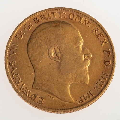 847 - A half sovereign, George V 1906, 4.0grams.