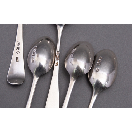 92 - A mixed group of silver teaspoons various dates and makers, 200gms. (6.4ozs.), gross  (14)