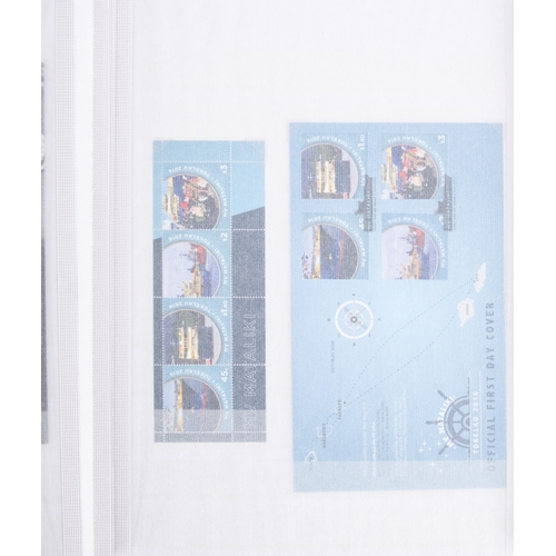 505A - Four albums of Tokelua stamps.