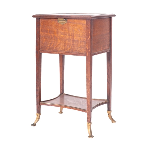 An Arts and Crafts movement oak work table, in the manner of Arthur ...