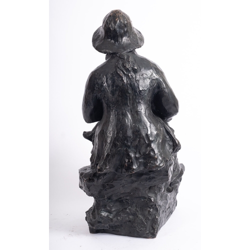 382 - After Pierre-Auguste Renoir (1841-1919), a patinated bronze group of a nursing mother with infant, M... 