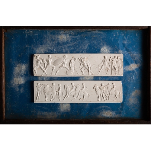 458 - After John Henning the elder (1771-1851), forty-one plaster reliefs after the Elgin Marbles, second ... 