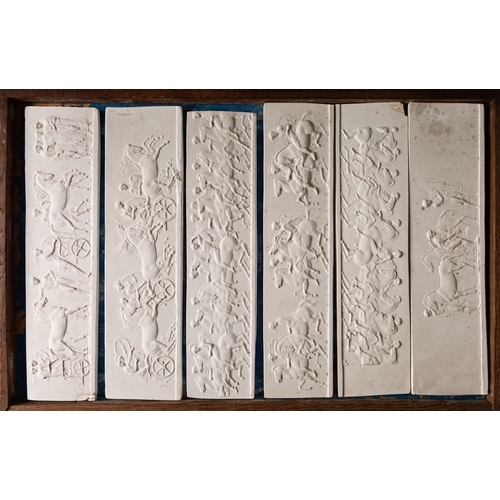 458 - After John Henning the elder (1771-1851), forty-one plaster reliefs after the Elgin Marbles, second ... 