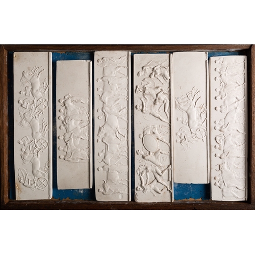 458 - After John Henning the elder (1771-1851), forty-one plaster reliefs after the Elgin Marbles, second ... 