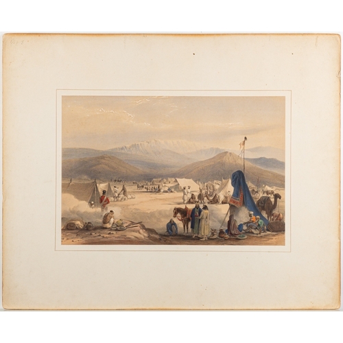 730 - After James Atkinson (British, 1780-1852) - Sketches in Afghanistan - Album of twenty-five colour li... 