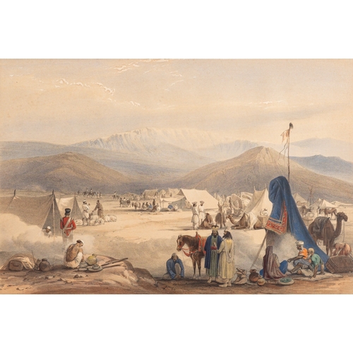 730 - After James Atkinson (British, 1780-1852) - Sketches in Afghanistan - Album of twenty-five colour li... 