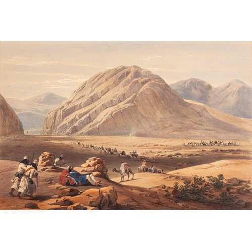 730 - After James Atkinson (British, 1780-1852) - Sketches in Afghanistan - Album of twenty-five colour li... 