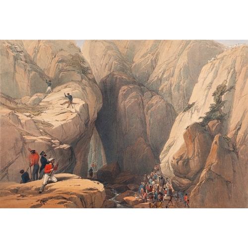 730 - After James Atkinson (British, 1780-1852) - Sketches in Afghanistan - Album of twenty-five colour li... 