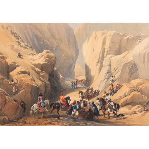 730 - After James Atkinson (British, 1780-1852) - Sketches in Afghanistan - Album of twenty-five colour li... 