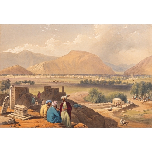 730 - After James Atkinson (British, 1780-1852) - Sketches in Afghanistan - Album of twenty-five colour li... 