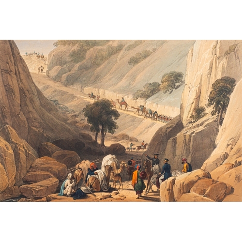 730 - After James Atkinson (British, 1780-1852) - Sketches in Afghanistan - Album of twenty-five colour li... 