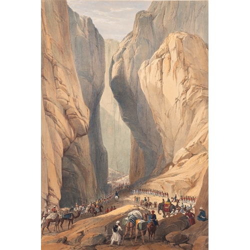 730 - After James Atkinson (British, 1780-1852) - Sketches in Afghanistan - Album of twenty-five colour li... 