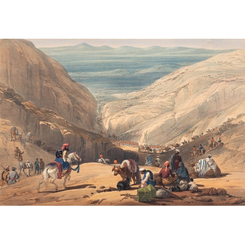 730 - After James Atkinson (British, 1780-1852) - Sketches in Afghanistan - Album of twenty-five colour li... 