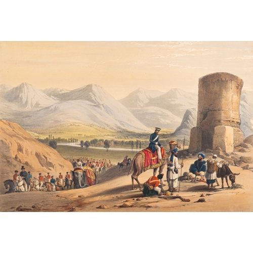 730 - After James Atkinson (British, 1780-1852) - Sketches in Afghanistan - Album of twenty-five colour li... 