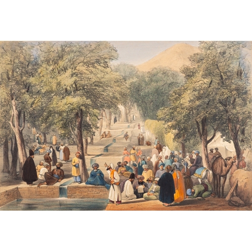 730 - After James Atkinson (British, 1780-1852) - Sketches in Afghanistan - Album of twenty-five colour li... 