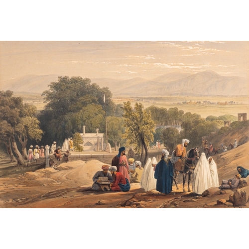 730 - After James Atkinson (British, 1780-1852) - Sketches in Afghanistan - Album of twenty-five colour li... 