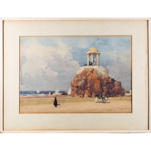 771 - James Patterson (Scottish, 1854-1932) - Temple on a seaside promontory - Watercolour - 36 x 52cm - 5... 