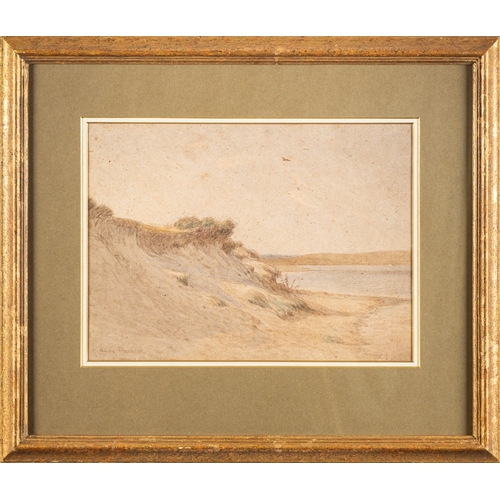 793 - William Roseblade (British, 1882-1967) - Coastal dunes - Three watercolours on brown paper - Each ap... 