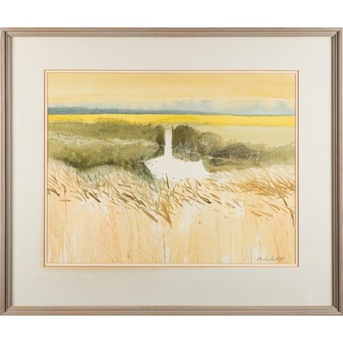 794 - *Charles Bartlett (British, 1921-2014) - Reeds and Rushes - Watercolour - 44 x 57.5cm - 66 x 79cm fr... 