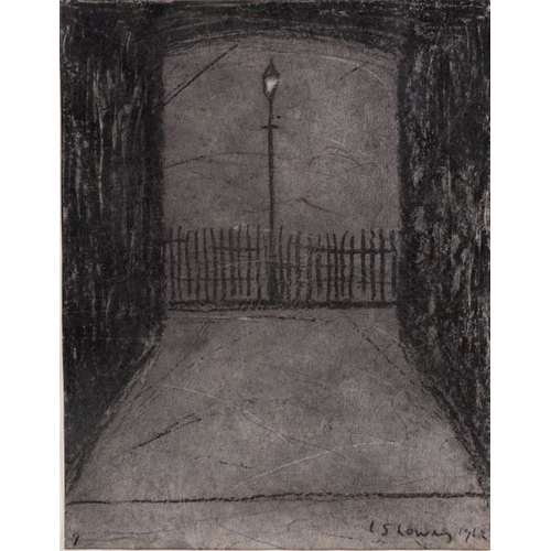 143 - Manner of Laurence Stephen Lowry (British, 1887-1976) - Street and other scenes, and a family portra... 