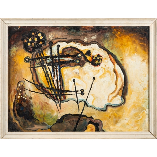 180 - *Eileen Agar RA (Argentinian-British, 1899-1991) - Abstract composition - Oil on board -  44 x 59cm