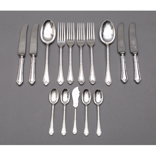 47 - An Elizabeth II silver Pembury and Bead pattern canteen of flatware by Mappin & Webb, Sheffield 1964... 