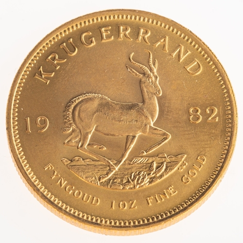 489 - A 1oz Krugerrand, 1982.