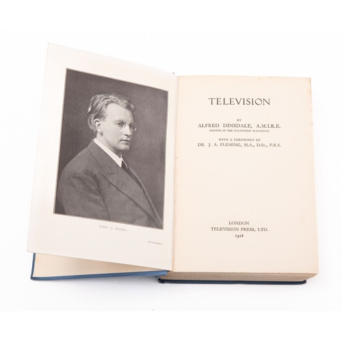 1048 - Dinsdale, A. 'Television', First edition,  London Press Ltd, 1928, black stamped blue cloth boards.