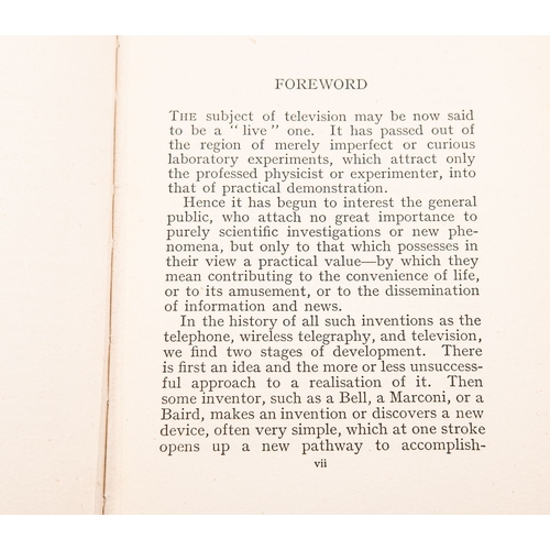 1048 - Dinsdale, A. 'Television', First edition,  London Press Ltd, 1928, black stamped blue cloth boards.