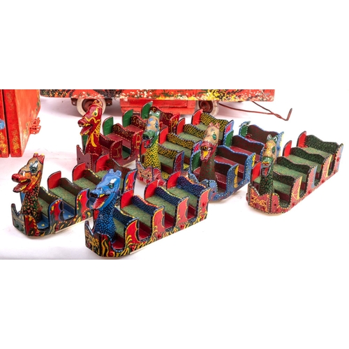 1059 - 'Jacks Famous Scenic Dragons' A scratch built wooden model of a roller coaster. Comprising a wooden ... 