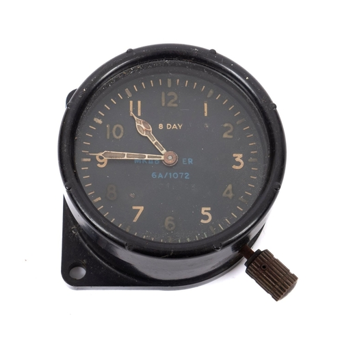 199 - A WWII period Air Ministry MK.IIB ER  eight- day Bakelite cockpit clock, serial number 10046.43, ref... 