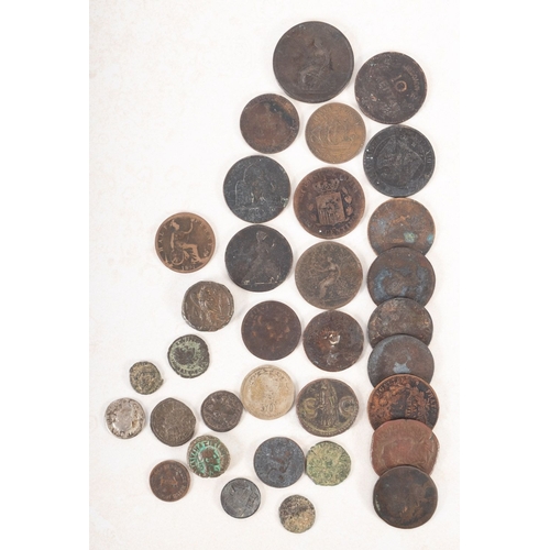 575 - A collection of various Ancient coins. Comprising a Vespasian denarius, two Roman Alexandrian coins,... 