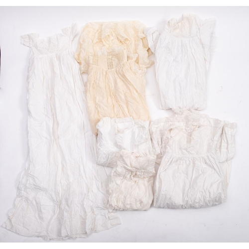 745 - A group of six late 19th/early 20th century christening gowns.