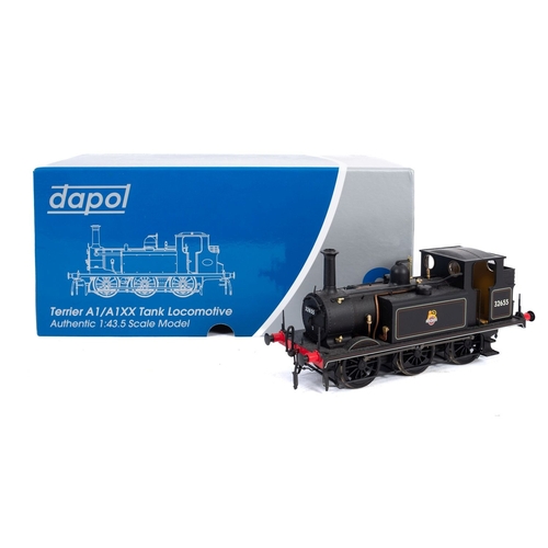 861 - An O gauge Dapol 0-6-0 BR Terrier A1 KESR tank engine. No. 32655, in blue with red trim, and in orig... 