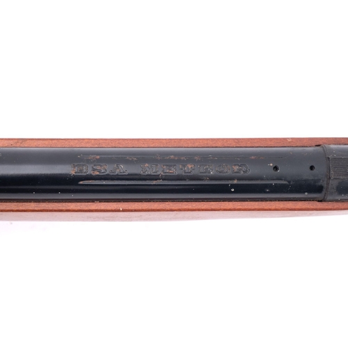 92 - A BSA Meteor break barrel air rifle. .22 calibre with wooden stock and 14'' length of pull.