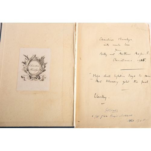 112 - CAVENDISH-BENTINCK, William Arthur Charles (6th Duke of Portland). Two 1st editions: Memories of Rac... 