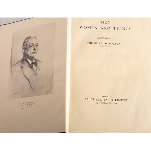 112 - CAVENDISH-BENTINCK, William Arthur Charles (6th Duke of Portland). Two 1st editions: Memories of Rac... 