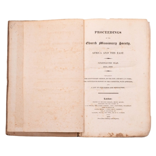 114 - CHURCH MISSIONARY SOCIETY. Proceedings of the Church Missionary Society for Africa and The East... 1... 