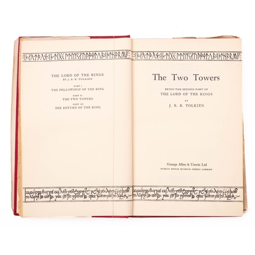 472 - TOLKIEN, J. R. R. The Lord of the Rings, 3 vols. (5th, 4th, 2nd impressions), London: George Allen &... 